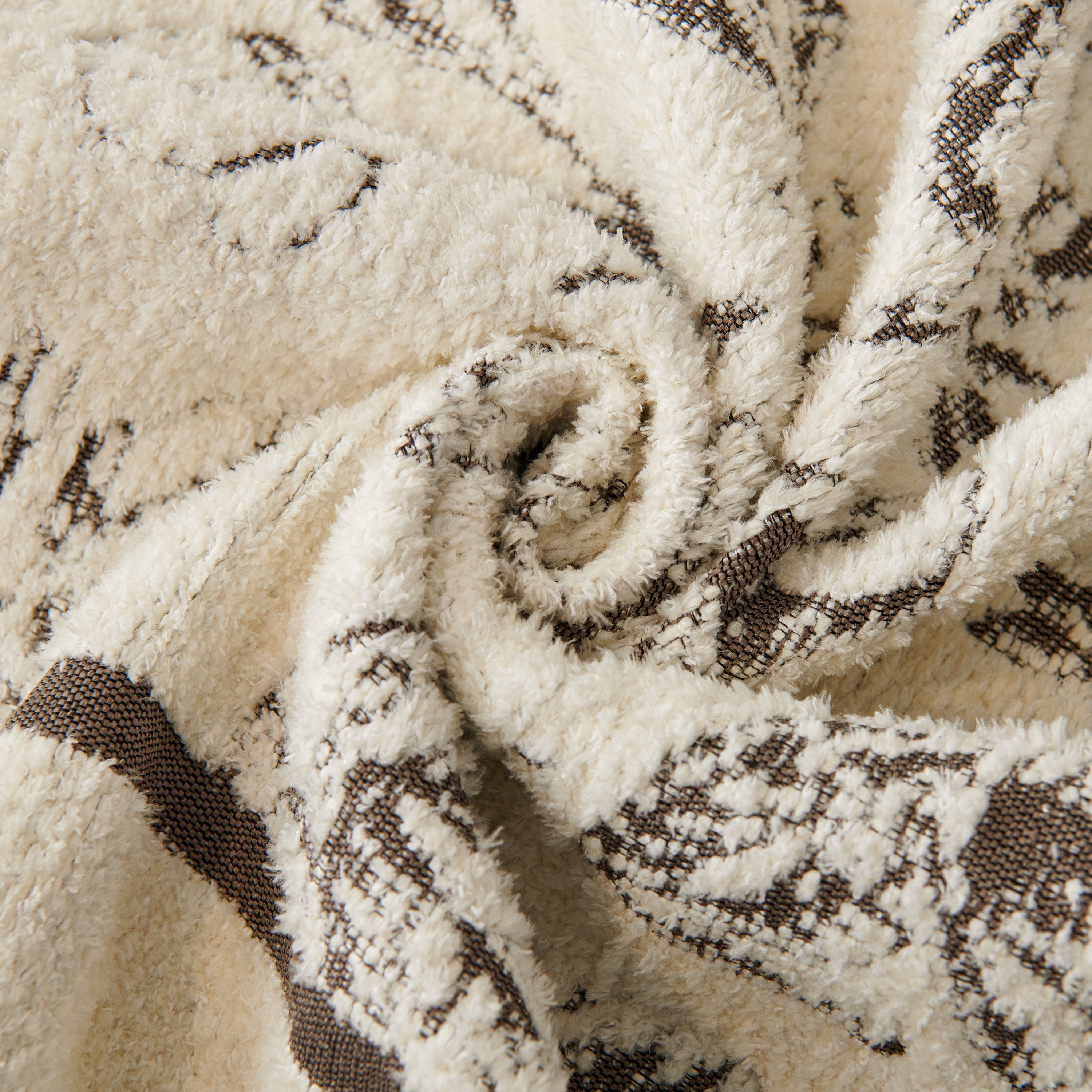 Chenille Striped Floral Couch Cover Sofa Slipcover for Most Shape Sofas, Reversible Sofa Throw Cover