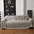 Chenille Striped Floral Couch Cover Sofa Slipcover for Most Shape Sofas, Reversible Sofa Throw Cover