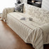 Chenille Striped Floral Couch Cover Sofa Slipcover for Most Shape Sofas, Reversible Sofa Throw Cover