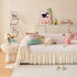 Cute Dotted Stripe Couch Protector, Non-Slip Washable Sofa Cover with Ruffled Skirt