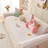 Cute Dotted Stripe Couch Protector, Non-Slip Washable Sofa Cover with Ruffled Skirt