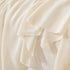 Cute Dotted Stripe Couch Protector, Non-Slip Washable Sofa Cover with Ruffled Skirt