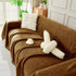 Solid Color Chenille Sofa Throw Blanket, Soft & Plush Decorative Couch Throw Cover