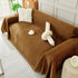 Solid Color Chenille Sofa Throw Blanket, Soft & Plush Decorative Couch Throw Cover
