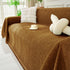 Solid Color Chenille Sofa Throw Blanket, Soft & Plush Decorative Couch Throw Cover
