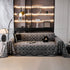 Chenille Jacquard Sofa Throw Cover Blanket, Luxury Thick Woven Couch Cover for Sofa