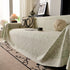 Sofa Cover Throw with Subtle Textured Stripes Lightweight Smooth Couch Slipcover