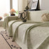 Sofa Cover Throw with Subtle Textured Stripes Lightweight Smooth Couch Slipcover