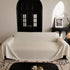 Sofa Cover Throw with Subtle Textured Stripes Lightweight Smooth Couch Slipcover
