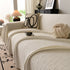 Sofa Cover Throw with Subtle Textured Stripes Lightweight Smooth Couch Slipcover