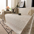Sofa Cover Throw with Subtle Textured Stripes Lightweight Smooth Couch Slipcover