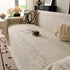 Sofa Cover Throw with Subtle Textured Stripes Lightweight Smooth Couch Slipcover