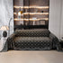 Chenille Jacquard Sofa Throw Cover Blanket, Luxury Thick Woven Couch Cover for Sofa