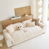 Thickened Plush Sofa Cover, Textured Geometric Couch Protector with Non-Slip Backing