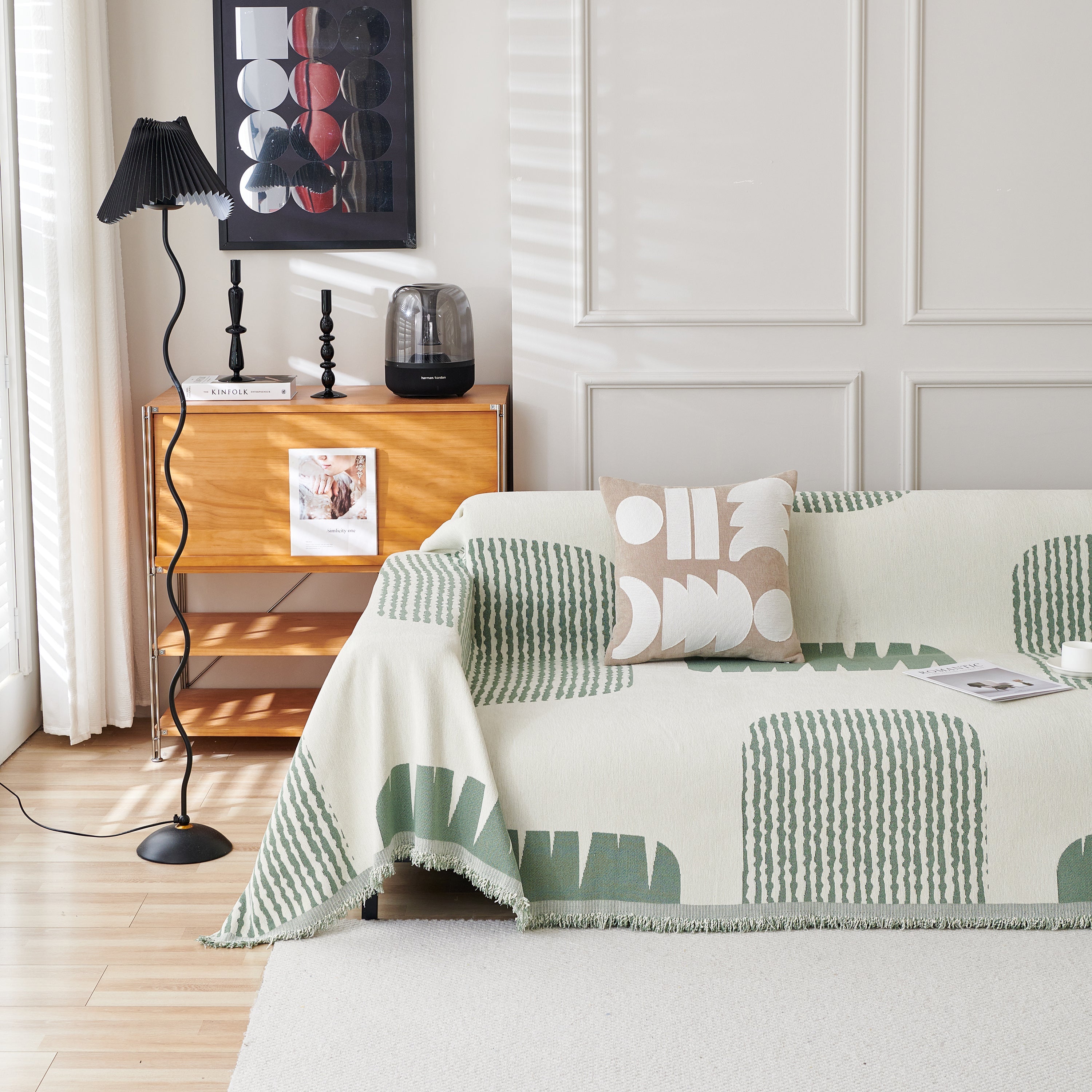 Soft Cozy Chenille Sofa Throw Blanket and Sectional Seat Covers, Scratch Resistant Sofa Couch Covers