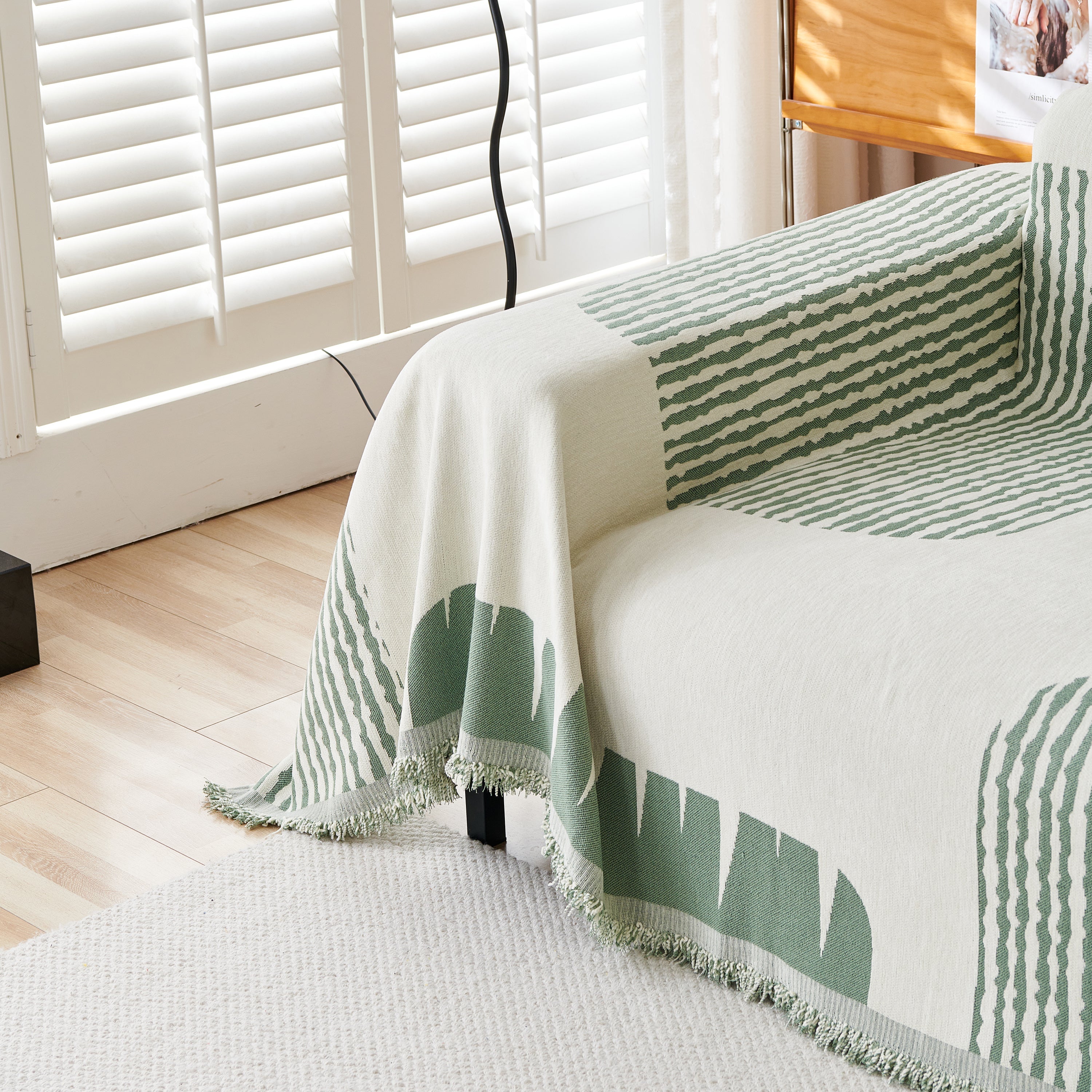 Soft Cozy Chenille Sofa Throw Blanket and Sectional Seat Covers, Scratch Resistant Sofa Couch Covers