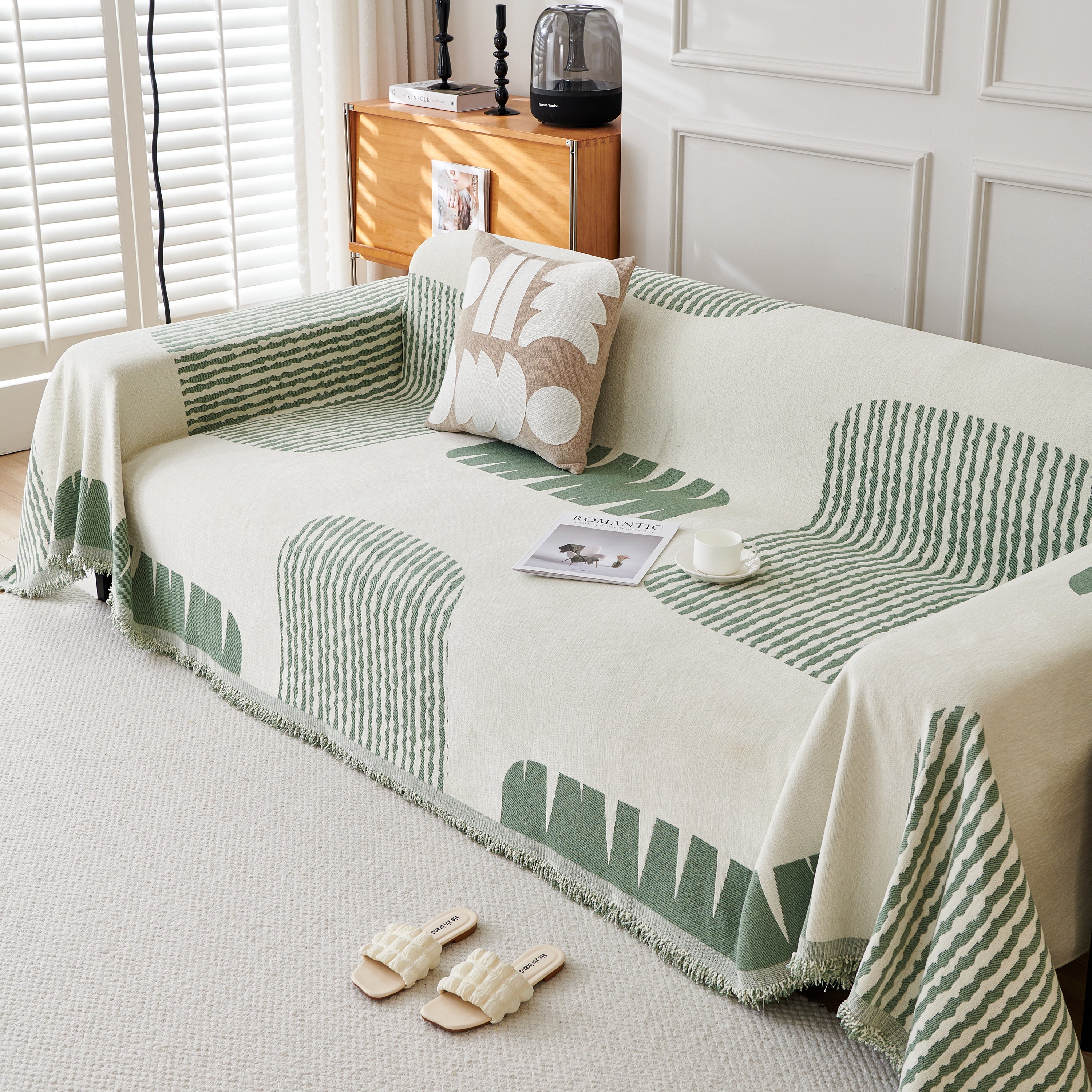 Soft Cozy Chenille Sofa Throw Blanket and Sectional Seat Covers, Scratch Resistant Sofa Couch Covers