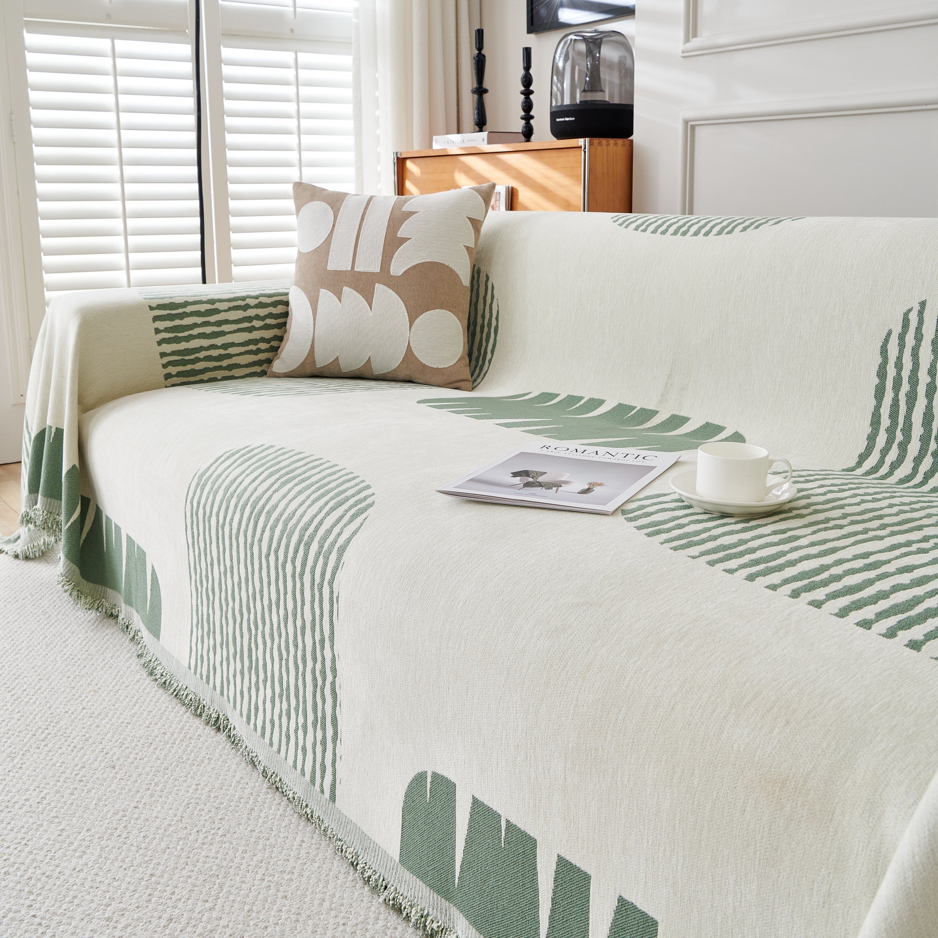 Soft Cozy Chenille Sofa Throw Blanket and Sectional Seat Covers, Scratch Resistant Sofa Couch Covers
