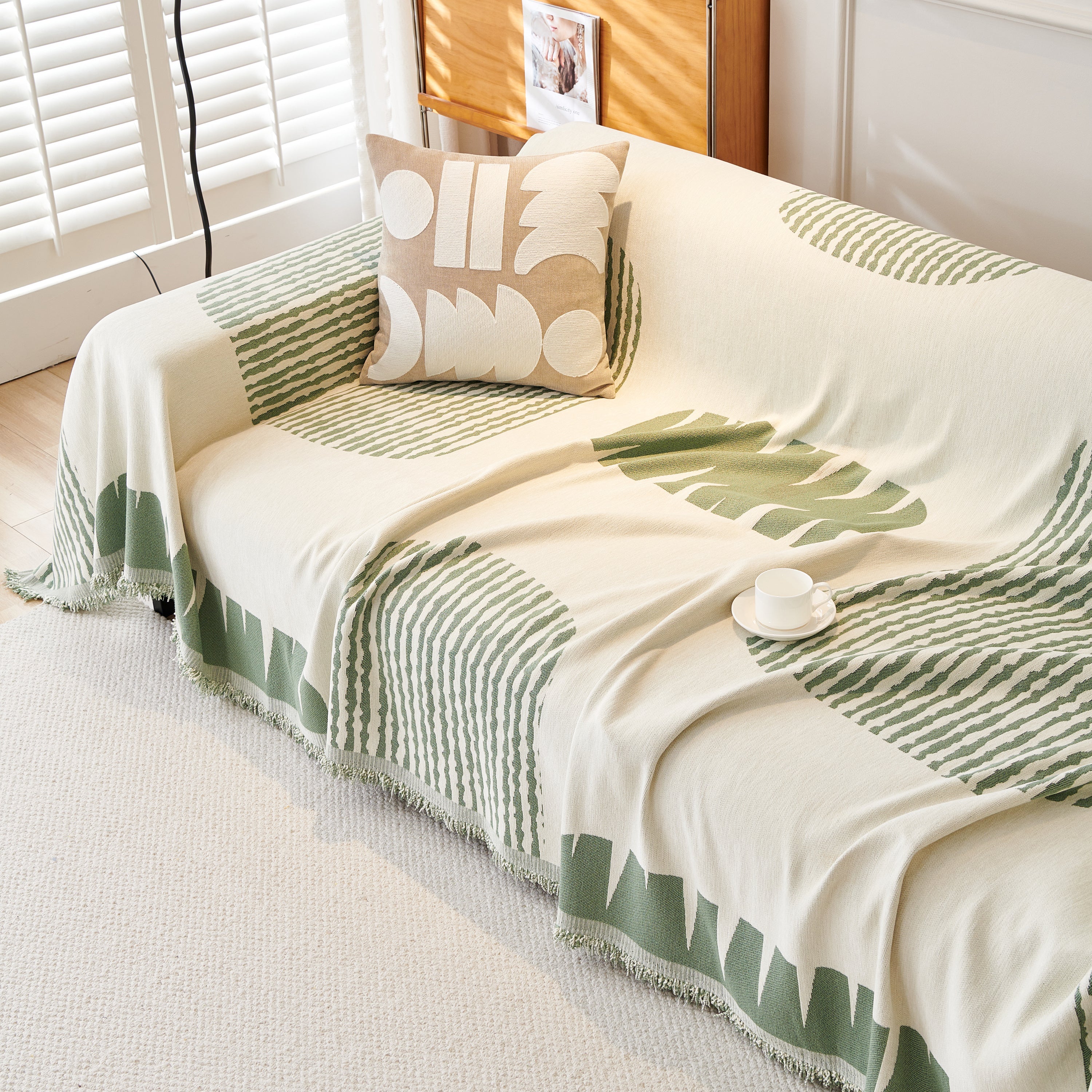 Soft Cozy Chenille Sofa Throw Blanket and Sectional Seat Covers, Scratch Resistant Sofa Couch Covers