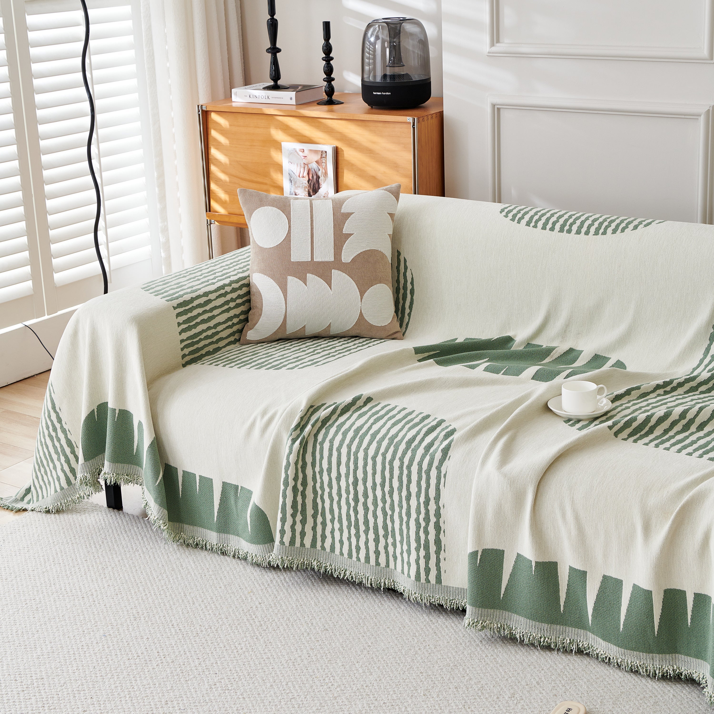 Soft Cozy Chenille Sofa Throw Blanket and Sectional Seat Covers, Scratch Resistant Sofa Couch Covers