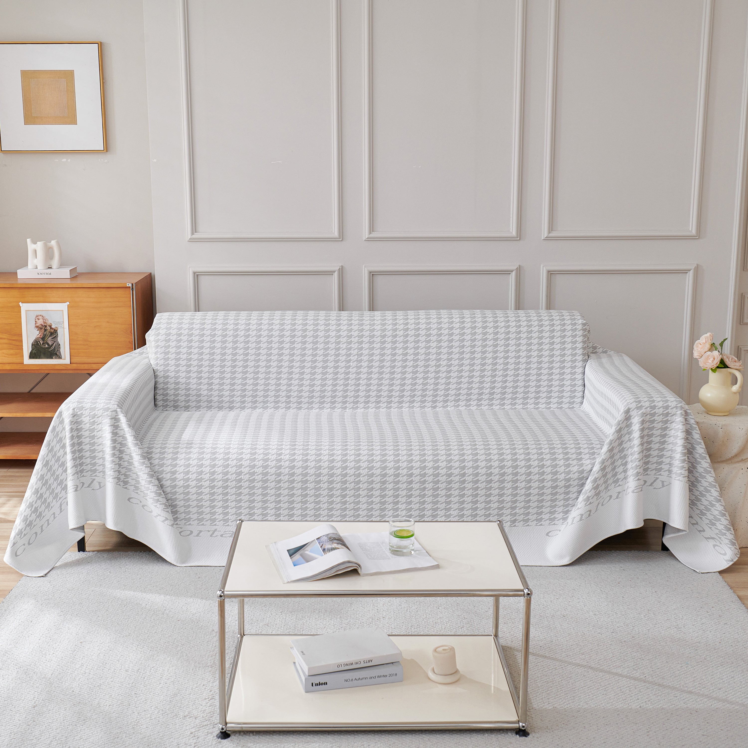 Fashion Couch Cover Blanket, Cooling Breathable Couch Cover Sofa Throw Cover X-Large Sofa Slipcover