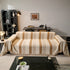 Chenille Reversible Rainbow Couch Cover Blanket for Sofas, Pet Friendly Couch Slipcovers with Tassel