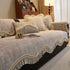 French Vintage Style Couch Cover with Skirt,  Non-Slip Sectional Furniture Covers