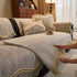 French Vintage Style Couch Cover with Skirt,  Non-Slip Sectional Furniture Covers
