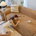 Thickened 3D Plush Premium Living Spaces Couch Covers Soft and Warm Couch Protector Blanket