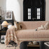 Textured Woven Furniture Protector for Couch, Rustic Farmhouse Sofa Throw Blanket