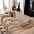 Textured Woven Furniture Protector for Couch, Rustic Farmhouse Sofa Throw Blanket
