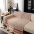 Textured Woven Furniture Protector for Couch, Rustic Farmhouse Sofa Throw Blanket