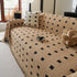 Sofa Throw Blanket with Woven Geometric Pattern & Tassels, Soft & Thick Couch Cover
