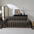 Sofa Throw Blanket with Woven Geometric Pattern & Tassels, Soft & Thick Couch Cover