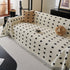 Sofa Throw Blanket with Woven Geometric Pattern & Tassels, Soft & Thick Couch Cover
