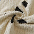Sofa Throw Blanket with Woven Geometric Pattern & Tassels, Soft & Thick Couch Cover
