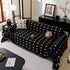 Sofa Throw Blanket with Woven Geometric Pattern & Tassels, Soft & Thick Couch Cover