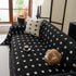 Sofa Throw Blanket with Woven Geometric Pattern & Tassels, Soft & Thick Couch Cover