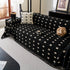 Sofa Throw Blanket with Woven Geometric Pattern & Tassels, Soft & Thick Couch Cover
