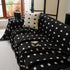 Sofa Throw Blanket with Woven Geometric Pattern & Tassels, Soft & Thick Couch Cover