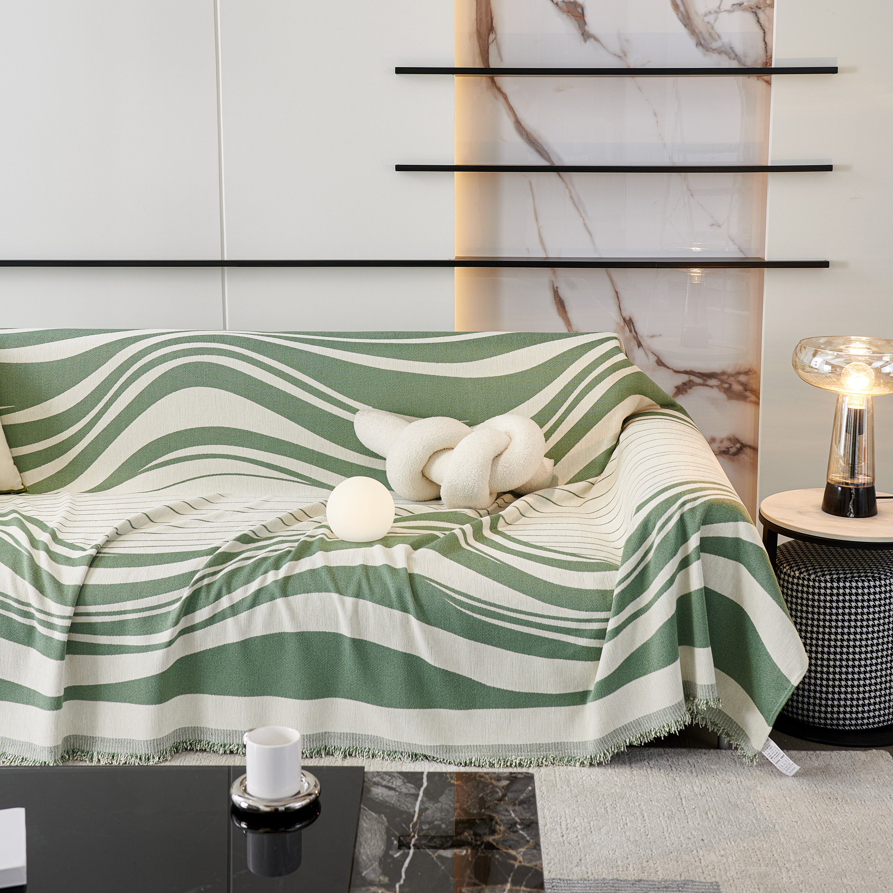 Soft Cozy Curved Throw Blankets for Couch, Sofa, Bed, Travel, Decorative Blankets for Women, Men, Kids Gift