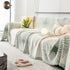 Dandelion Reversible Striped Couch Throw Cover for Living Room Pet Sofa Slipcovers Couch Protector