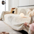 Dandelion Reversible Striped Couch Throw Cover for Living Room Pet Sofa Slipcovers Couch Protector