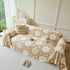 Plush Floral Sofa Throw Cover, Thick Soft Couch Protector Throw Couch for Dogs, Kids