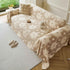 Plush Floral Sofa Throw Cover, Thick Soft Couch Protector Throw Couch for Dogs, Kids