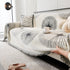 Dandelion Reversible Striped Couch Throw Cover for Living Room Pet Sofa Slipcovers Couch Protector
