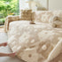 Plush Floral Sofa Throw Cover, Thick Soft Couch Protector Throw Couch for Dogs, Kids