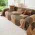 Plush Fleece Leaf Pattern Sofa Throw Cover, Soft Couch Protector Couch Cover Blanket