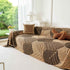 Plush Fleece Leaf Pattern Sofa Throw Cover, Soft Couch Protector Couch Cover Blanket
