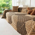 Plush Fleece Leaf Pattern Sofa Throw Cover, Soft Couch Protector Couch Cover Blanket